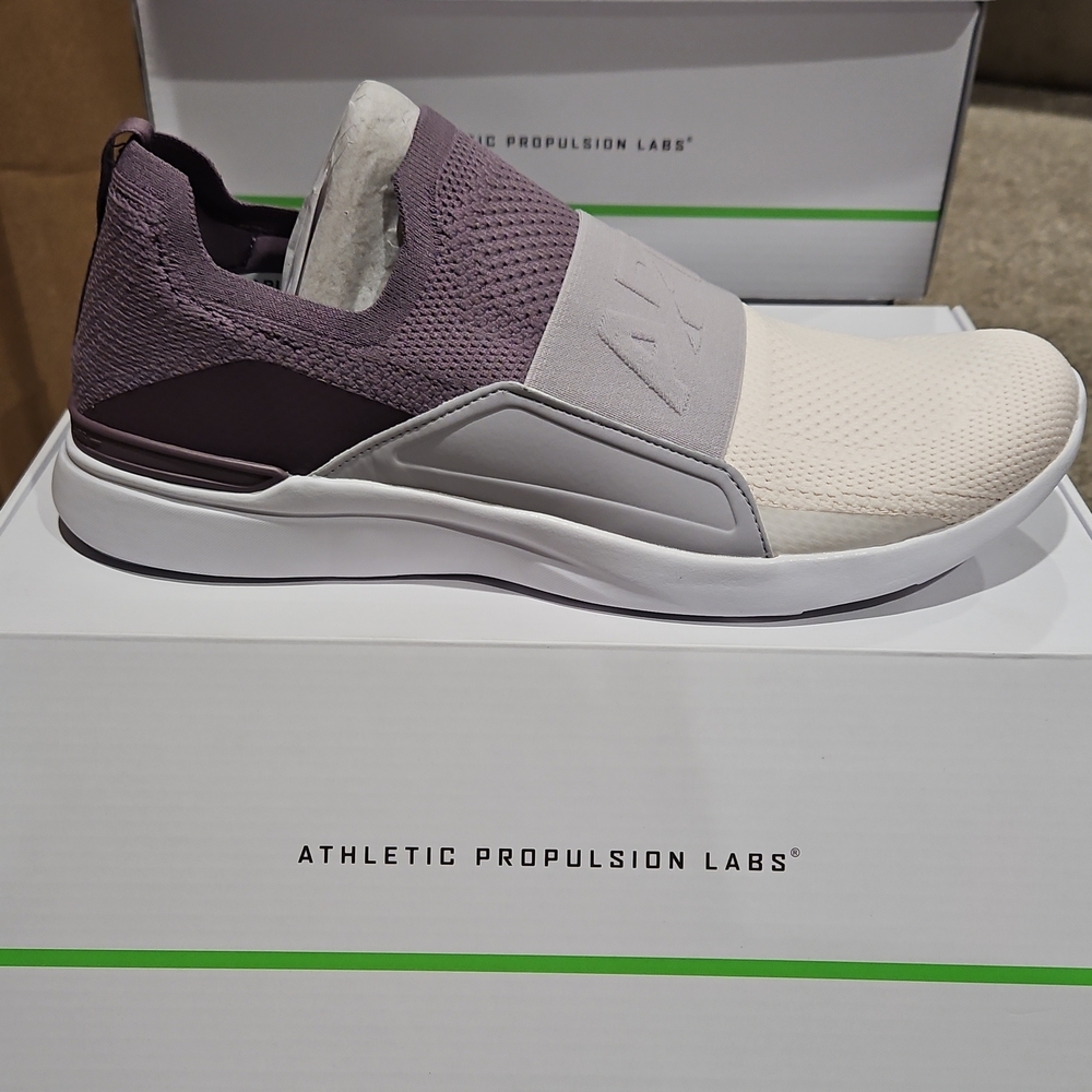APL Men's Slip-On Trainer in Taupe & Plum